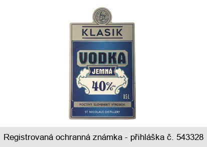 KLASIK VODKA JEMNÁ 40%