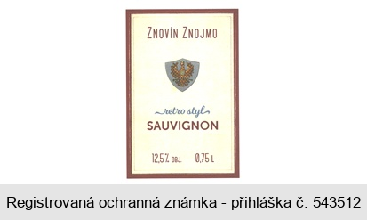 ZNOVÍN ZNOJMO Z retro styl SAUVIGNON