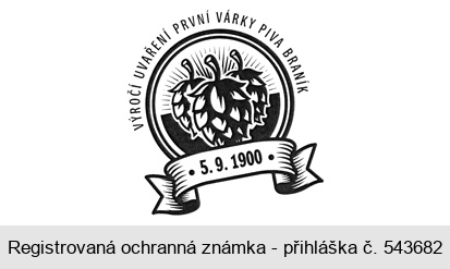 VÝROČÍ UVAŘENÍ PRVNÍ VÁRKY PIVA BRANÍK 5.9.1900