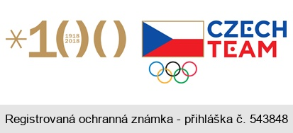 CZECH TEAM 100 1918 2018