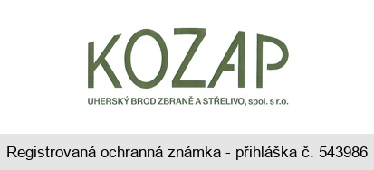 KOZAP UHERSKÝ BROD ZBRANĚ A STŘELIVO, spol. s r.o.