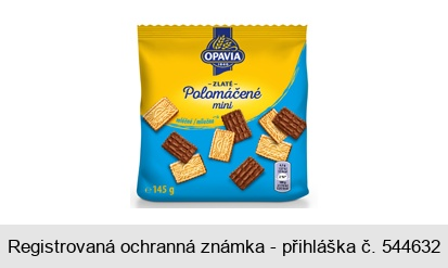 ZLATÉ Polomáčené mini mléčné OPAVIA