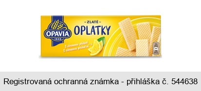 ZLATÉ OPLATKY S citronovou příchutí OPAVIA