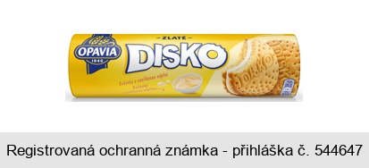 ZLATÉ DISKO Sušenky s vanilkovou náplní