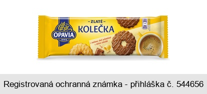 OPAVIA ZLATÉ KOLEČKA s máslovou chutí polomáčená v mléčné čokoládě