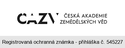 ČAZV ČESKÁ AKADEMIE ZEMĚDĚLSKÝCH VĚD