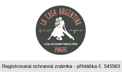 LA CASA ARGENTINA STEAK RESTAURANT-PARRILLA-TANGO Life's too short to eat anywhere else.