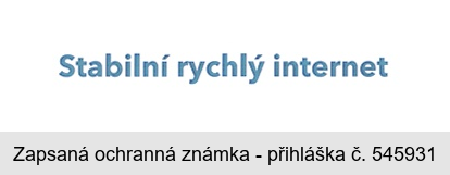 Stabilní rychlý internet