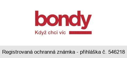 bondy Když chci víc