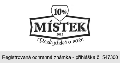 10% MÍSTEK 2012 Beskydské a naše