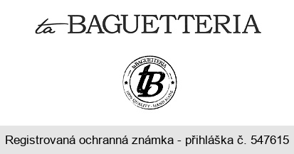 ta BAGUETTERIA tB 100% QUALITY - HAND MADE