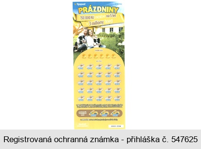 Tipsport PRÁZDNINY 150 000 Kč měsíčně na 5 let + 3 miliony hned