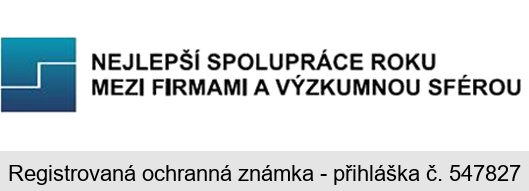 NEJLEPŠÍ SPOLUPRÁCE ROKU MEZI FIRMAMI A VÝZKUMNOU SFÉROU