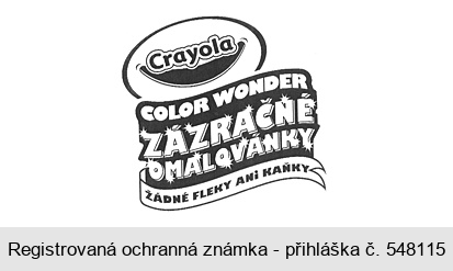 Crayola COLOR WONDER ZÁZRAČNÉ OMALOVÁNKY ŽÁDNÉ FLEKY ANI KAŇKY