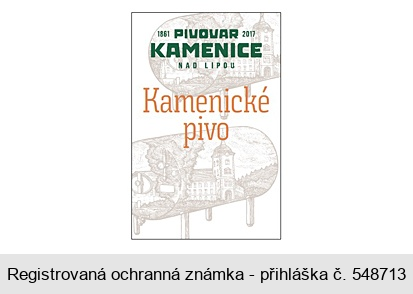 1861 PIVOVAR KAMENICE NAD LIPOU 2017 Kamenické pivo