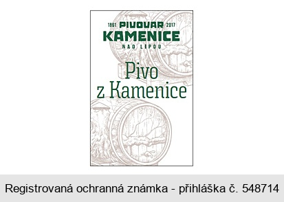 1861 PIVOVAR KAMENICE NAD LIPOU 2017 Pivo z Kamenice