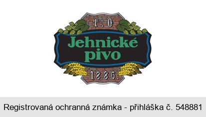 Jehnické pivo T.O 1886.