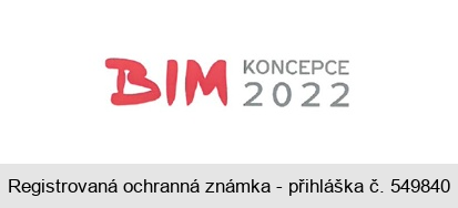 BIM KONCEPCE 2022