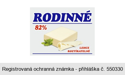 RODINNÉ 82% LEHCE ROZTÍRATELNÉ