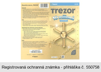 Tipsport 200 Kč Trezor 10 milionů HLAVNÍ VÝHRA