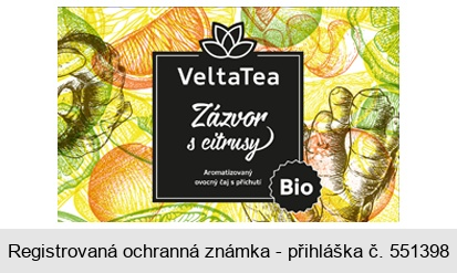 VeltaTea Zázvor s citrusy Bio