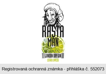 RASTA MAN LONDON DRY GIN CITRUS SPICED