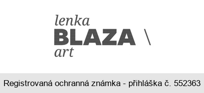 lenka BLAZA \ art