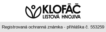 KLOFÁČ LISTOVÁ HNOJIVA