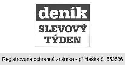 deník SLEVOVÝ TÝDEN