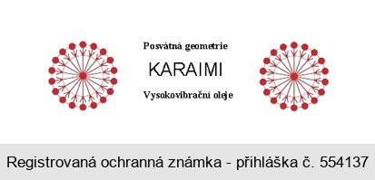 Posvátná geometrie KARAIMI Vysokovibrační oleje