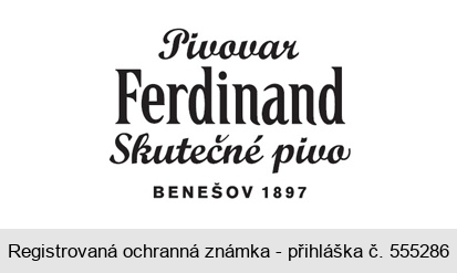 Pivovar Ferdinand Skutečné pivo BENEŠOV 1897