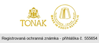 TONAK 1799 REGISTERED TRADE MARK MADE IN CZECH IN REPUBLIC