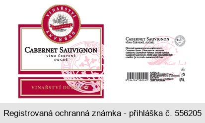 CABERNET SAUVIGNON VINAŘSTVÍ DUBŇANY
