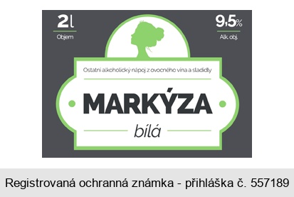 Ostatní alkoholický nápoj z ovocného vína a sladidly MARKÝZA bílá