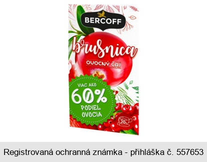 BERCOFF brusnica OVOCNÝ ČAJ