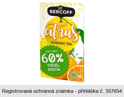 BERCOFF citrus OVOCNÝ ČAJ