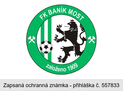 FK BANÍK MOST založeno 1909