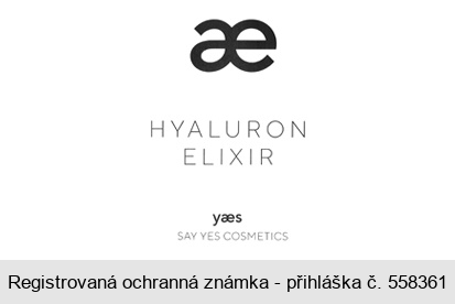 ae HYALURON ELIXIR yaes SAY YES COSMETICS