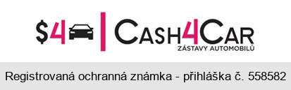 4 CASH4CAR ZÁSTAVY AUTOMOBILŮ