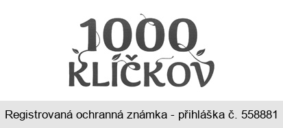 1000 KLÍČKOV