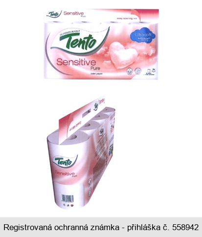 Tento Sensitive Pure SUPERDURABLE toilet paper