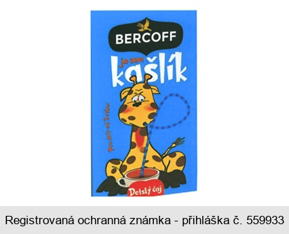 BERCOFF ja som kašlík Detský čaj