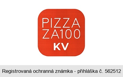 PIZZA ZA 100 KV