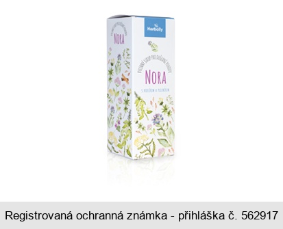 Herbally Bylinný sirup pro duševní pohodu NORA s kozlíkem a plicníkem