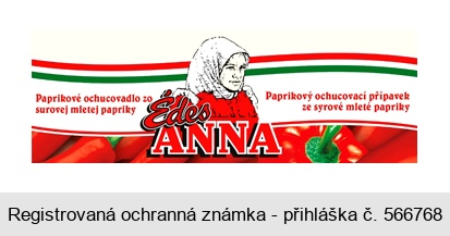 Édes ANNA Paprikové ochucovadlo zo surovej mletej papriky Paprikový ochucovací přípravek ze syrové mleté papriky