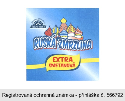 RUSKÁ ZMRZLINA EXTRA SMETANOVÁ Zmrzlina z Vysočiny TIPAFROST