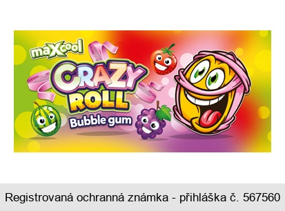 maxcool CRAZY ROLL bubble gum