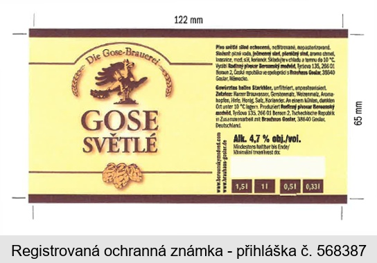 GOSE SVĚTLÉ