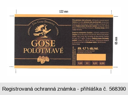 GOSE POLOTMAVÉ