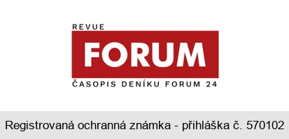 REVUE FORUM ČASOPIS DENÍKU FORUM 24